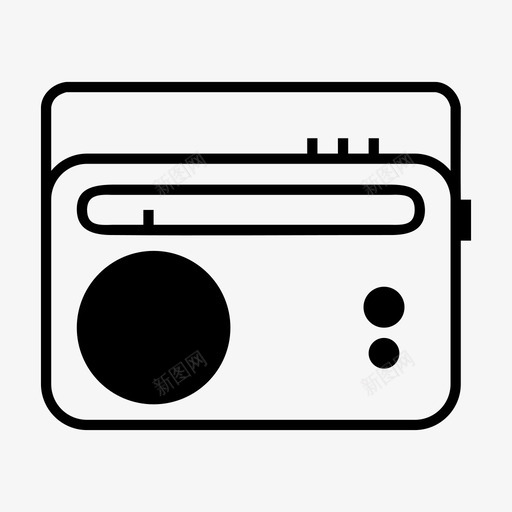 收音机调频收音机媒体图标svg_新图网 https://ixintu.com 媒体 收音机 电台 老式收音机 调频收音机