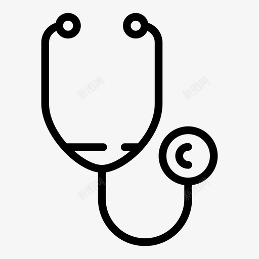 听诊器医生医疗保健图标svg_新图网 https://ixintu.com 医学 医生 医疗保健 听诊器