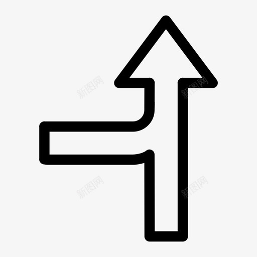 合并流量箭头方向图标svg_新图网 https://ixintu.com 合并 合并流量 导航 方向 箭头