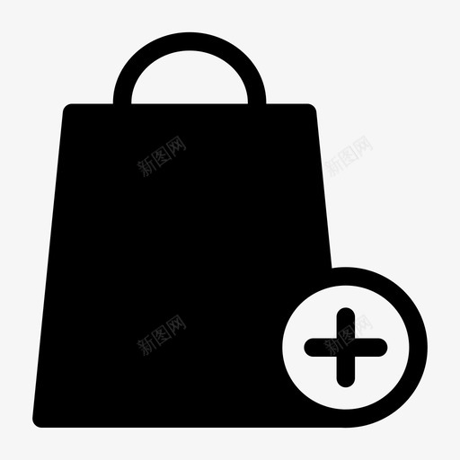 购物袋添加添加到购物车添加图标svg_新图网 https://ixintu.com 在线购买 添加 添加到购物车 纸袋 购物袋添加