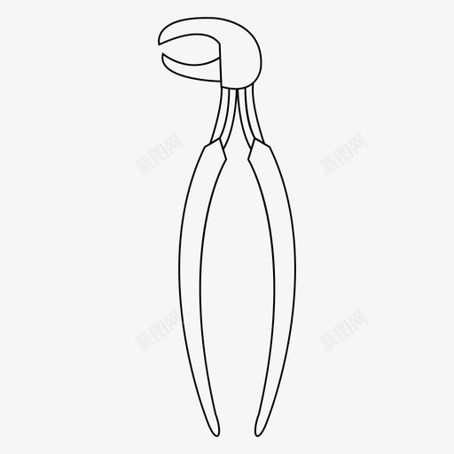 牙钳牙科工具牙医图标svg_新图网 https://ixintu.com 牙医 牙科工具 牙钳