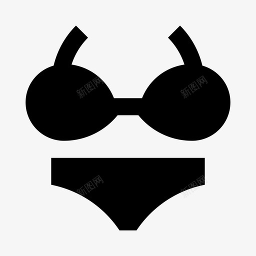 采购产品比基尼衣服时装图标svg_新图网 https://ixintu.com 女人 时装 泳装 衣服 衣服和鞋子 采购产品比基尼