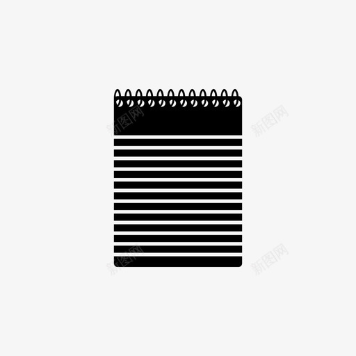 备忘录便笺簿笔记本图标svg_新图网 https://ixintu.com 便笺簿 备忘录 待办事项 笔记本