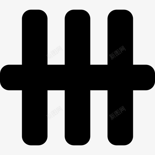 围栏不动产4填充图标svg_新图网 https://ixintu.com 不动产4 围栏 填充