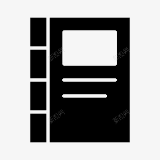 课本收藏封面图标svg_新图网 https://ixintu.com 学习 封面 收藏 教育 课本