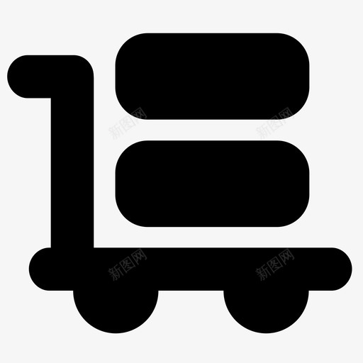库存手推车仓库图标svg_新图网 https://ixintu.com 仓库 库存 手推车