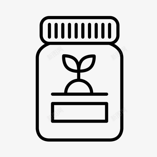 种苗农业农场图标svg_新图网 https://ixintu.com 农业 农场 微草药 植物 种苗 饲料