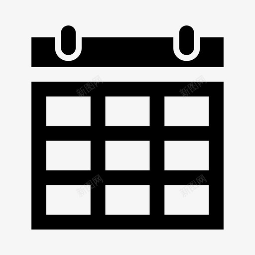 日历预约簿日期图标svg_新图网 https://ixintu.com 日历 日期 日程 时间 简历 预约簿