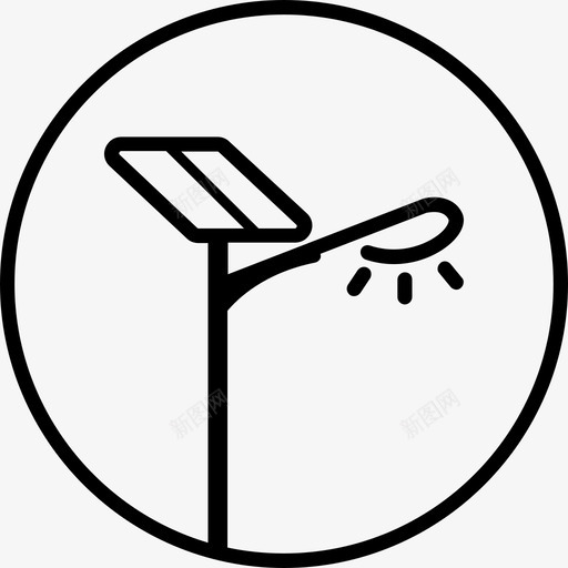 太阳能路灯svg_新图网 https://ixintu.com 太阳能路灯 设备icon-02