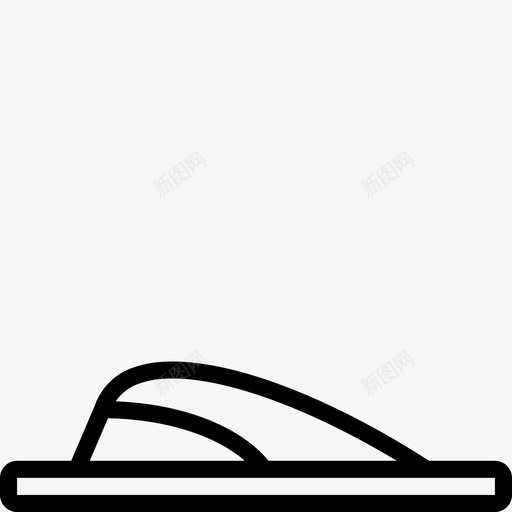 人字拖服装男装图标svg_新图网 https://ixintu.com 丁字裤 人字拖 服装 男装 男装轮廓