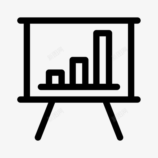 条形图显示索引演示文稿图标svg_新图网 https://ixintu.com 业务元素 幻灯片放映 报表 条形图显示 演示文稿 索引