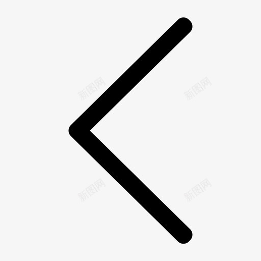 单箭头左svg_新图网 https://ixintu.com 单箭头左