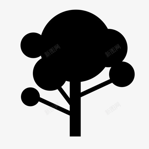 圆木自然植物图标svg_新图网 https://ixintu.com 其他树木两种 圆木 树木 植物 自然