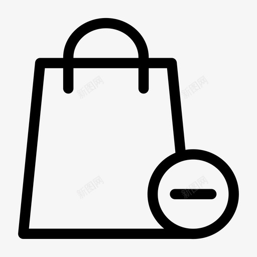 购物袋删除添加到购物车删除图标svg_新图网 https://ixintu.com 删除 添加到购物车 网购 购物袋 购物袋删除