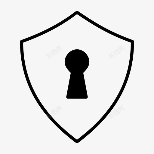 锁护罩孔钥匙图标svg_新图网 https://ixintu.com 孔 安全 解锁 钥匙 锁护罩