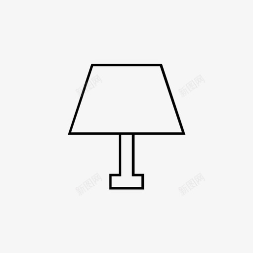 家具灯台灯图标svg_新图网 https://ixintu.com 台灯 家具 灯