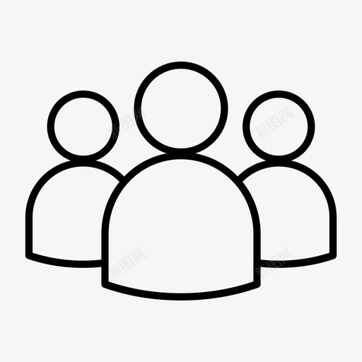 组合作伙伴人员图标svg_新图网 https://ixintu.com 人员 合作伙伴 商学院 团队 用户 组