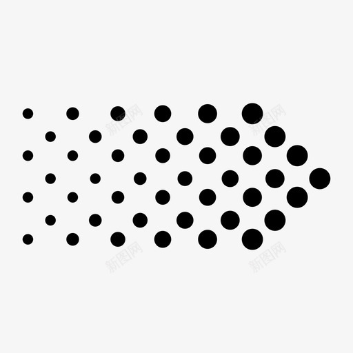 箭头半色调方向点图标svg_新图网 https://ixintu.com 右 方向 点 箭头半色调