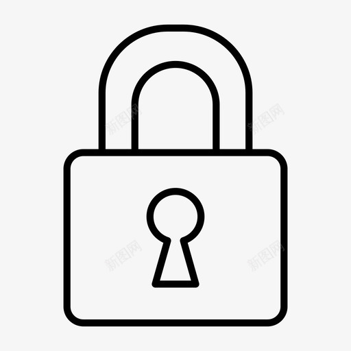 挂锁钥匙安全图标svg_新图网 https://ixintu.com 安全 开锁 挂锁 钥匙