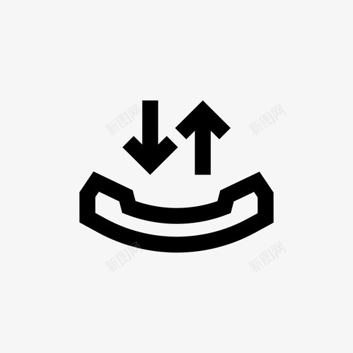 电话呼叫传入传出图标svg_新图网 https://ixintu.com 传入 传出 电话呼叫 边缘用户界面