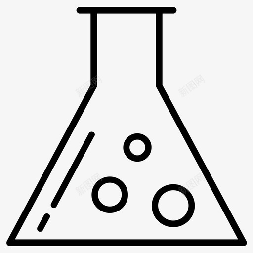 erlenmeyerflaskchemistryclass图标svg_新图网 https://ixintu.com chemistry class erlenmeyerflask lab miscellaneousline图标集 practical science