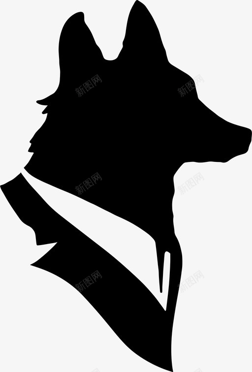 狐狸有西装动物聪明图标svg_新图网 https://ixintu.com 动物 动物有西装 狐狸有西装 聪明