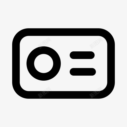 身份证明图标svg_新图网 https://ixintu.com 身份证明