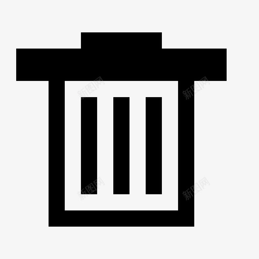 工具栏-删除svg_新图网 https://ixintu.com 工具栏-删除