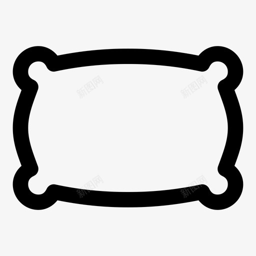 枕头床休息图标svg_新图网 https://ixintu.com 休息 床 枕头 柔软 睡觉