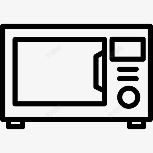 烤箱厨师厨房图标svg_新图网 https://ixintu.com 厨师 厨房 家居用品 微波炉 烤箱 餐厅