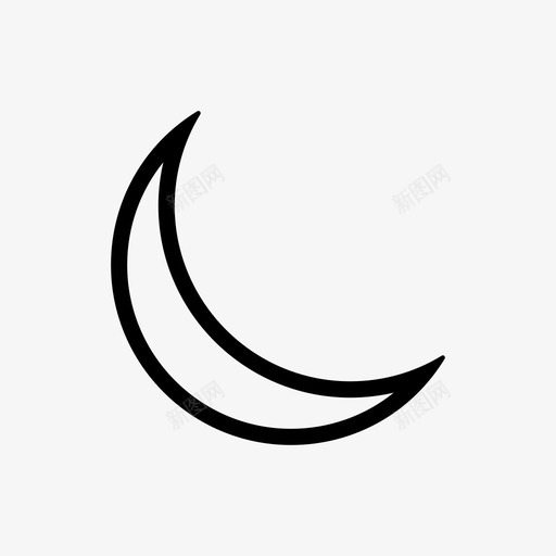 月亮月光夜晚图标svg_新图网 https://ixintu.com 卫星 夜晚 月亮 月光 舞台