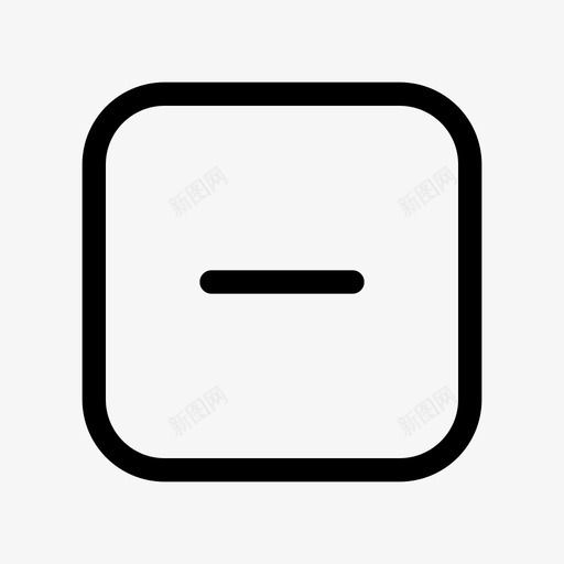 减号方块按钮减少图标svg_新图网 https://ixintu.com 减号方块 减少 按钮 界面 界面图标