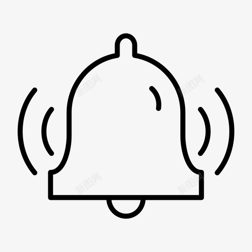警铃警钟教堂铃图标svg_新图网 https://ixintu.com 教堂铃 警钟 警铃 通知