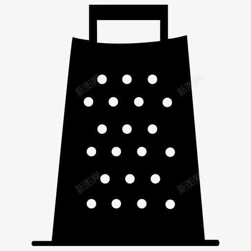 奶酪磨碎机食品厨房图标svg_新图网 https://ixintu.com 厨房 奶酪磨碎机 食品