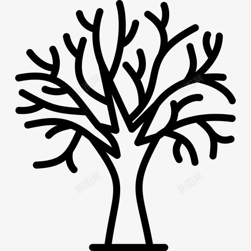树干树枝冬天图标svg_新图网 https://ixintu.com 冬天 树干 树枝 植物