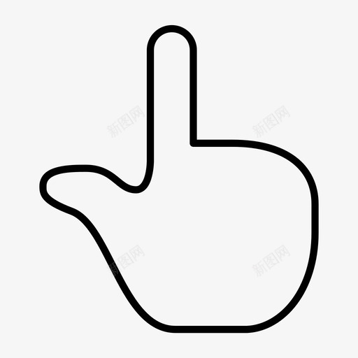 指向手指手图标svg_新图网 https://ixintu.com 手 手指 指向