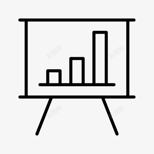 条形图显示索引演示文稿图标svg_新图网 https://ixintu.com 业务元素 幻灯片放映 报表 条形图显示 演示文稿 索引