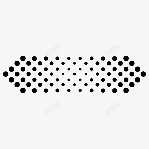 箭头半色调双向点图标svg_新图网 https://ixintu.com 双向 点 箭头半色调