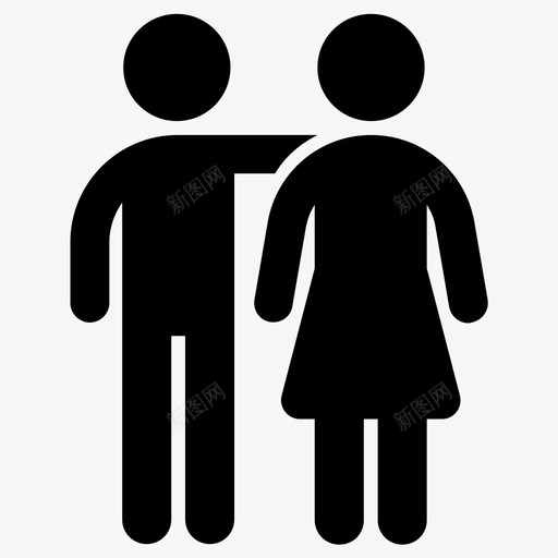 夫妻男朋友女朋友图标svg_新图网 https://ixintu.com 夫妻 女朋友 家庭 异性恋 男朋友