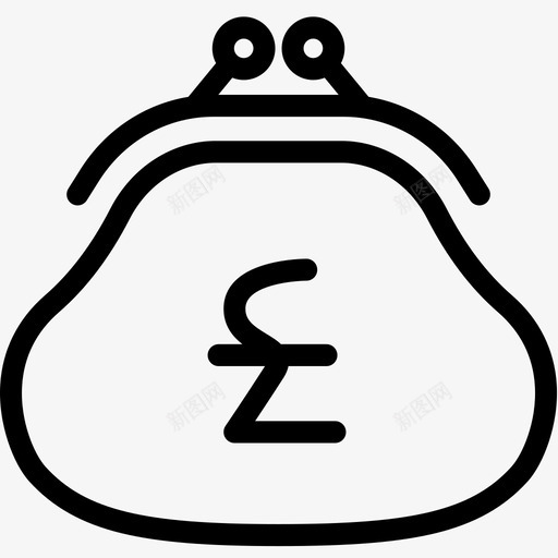 英镑现金硬币钱包图标svg_新图网 https://ixintu.com 投资 支付 现金 硬币钱包 英镑 货币 货币额度