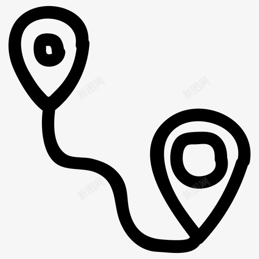 手绘路线图形位置图标svg_新图网 https://ixintu.com pin 位置 图形 地图和导航 导航 手绘路线 点