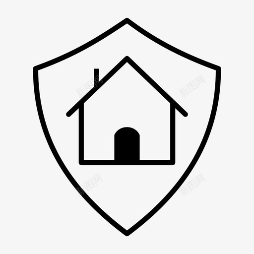 家庭安全掩护保护图标svg_新图网 https://ixintu.com 保存 保护 家庭安全 掩护