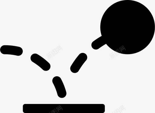 弹跳活动球图标svg_新图网 https://ixintu.com 弹跳 橡胶 活动 球 箭头和盒子填充 表面 飞