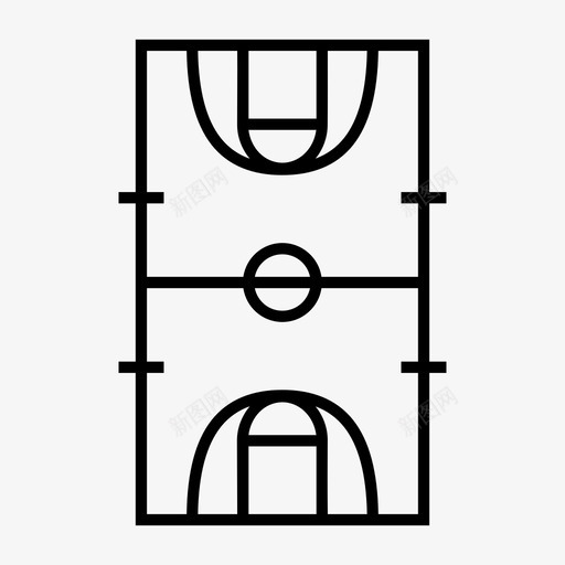篮球场地球场图标svg_新图网 https://ixintu.com 场地 岩石 球场 篮球 运动