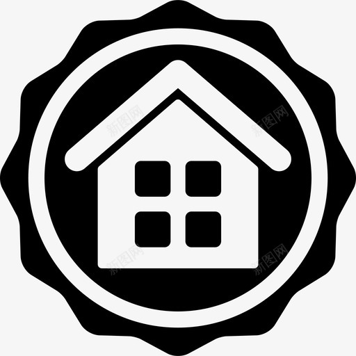 房地产住宅奖标牌房地产5图标svg_新图网 https://ixintu.com 房地产5 房地产住宅奖 标牌