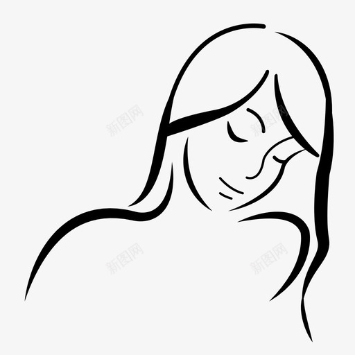 女人美女女孩图标svg_新图网 https://ixintu.com 女人 女孩 美女