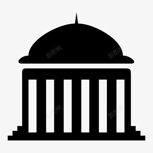 国会大厦法院司法机关领袖图标svg_新图网 https://ixintu.com 国会大厦法院司法机关领袖