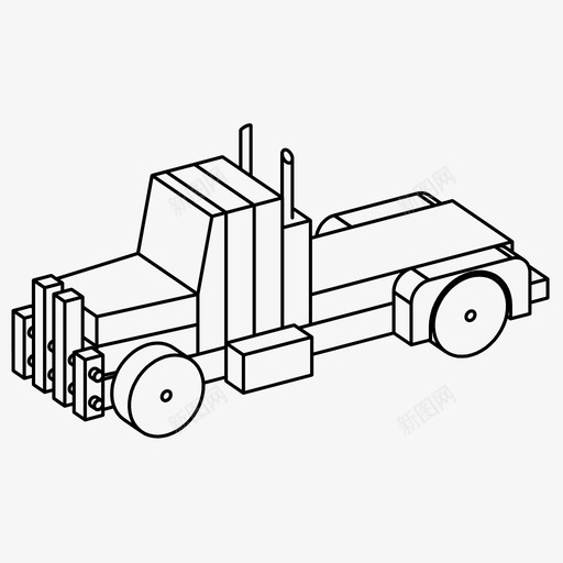 卡车卡米恩游戏图标svg_新图网 https://ixintu.com 卡米恩 卡车 木制玩具 游戏 玩具卡车 运输