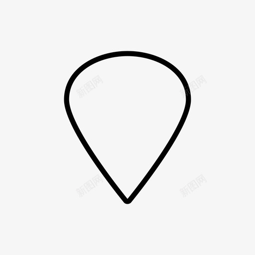 吉他拨片图标svg_新图网 https://ixintu.com 吉他拨片