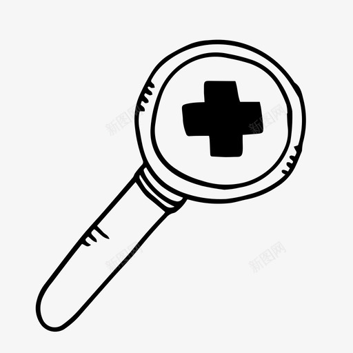医生定位医院搜索图标svg_新图网 https://ixintu.com 医生定位 医院 搜索 牙医和医生涂鸦